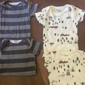 Twin onesies by Gerber